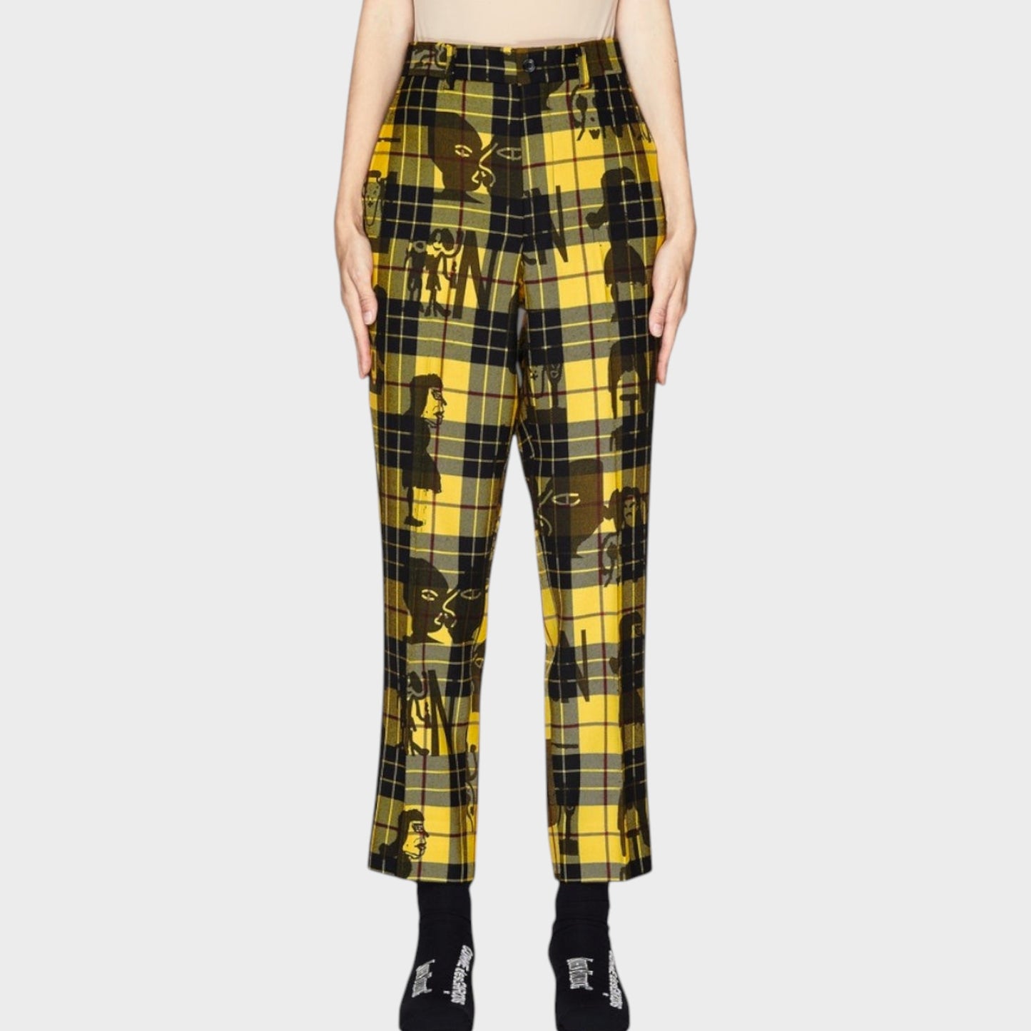 Comme des Garcons Wool Gingham Check Trousers