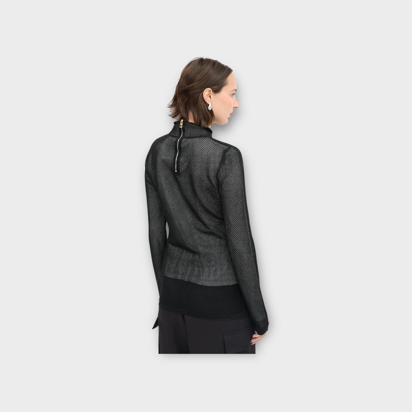 Loewe Double Mesh Turtleneck Top