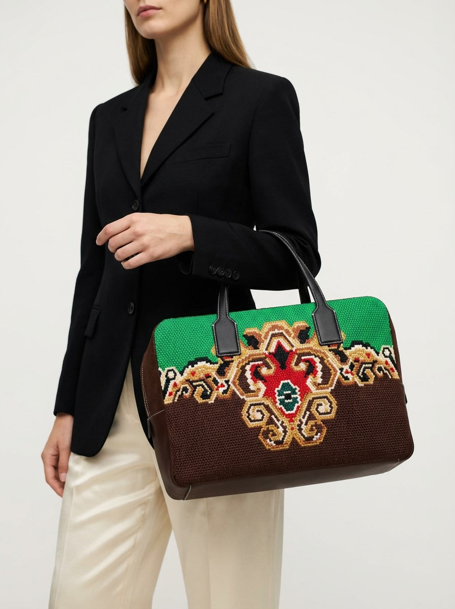 Loewe Goya Embroidery Weekend Bag