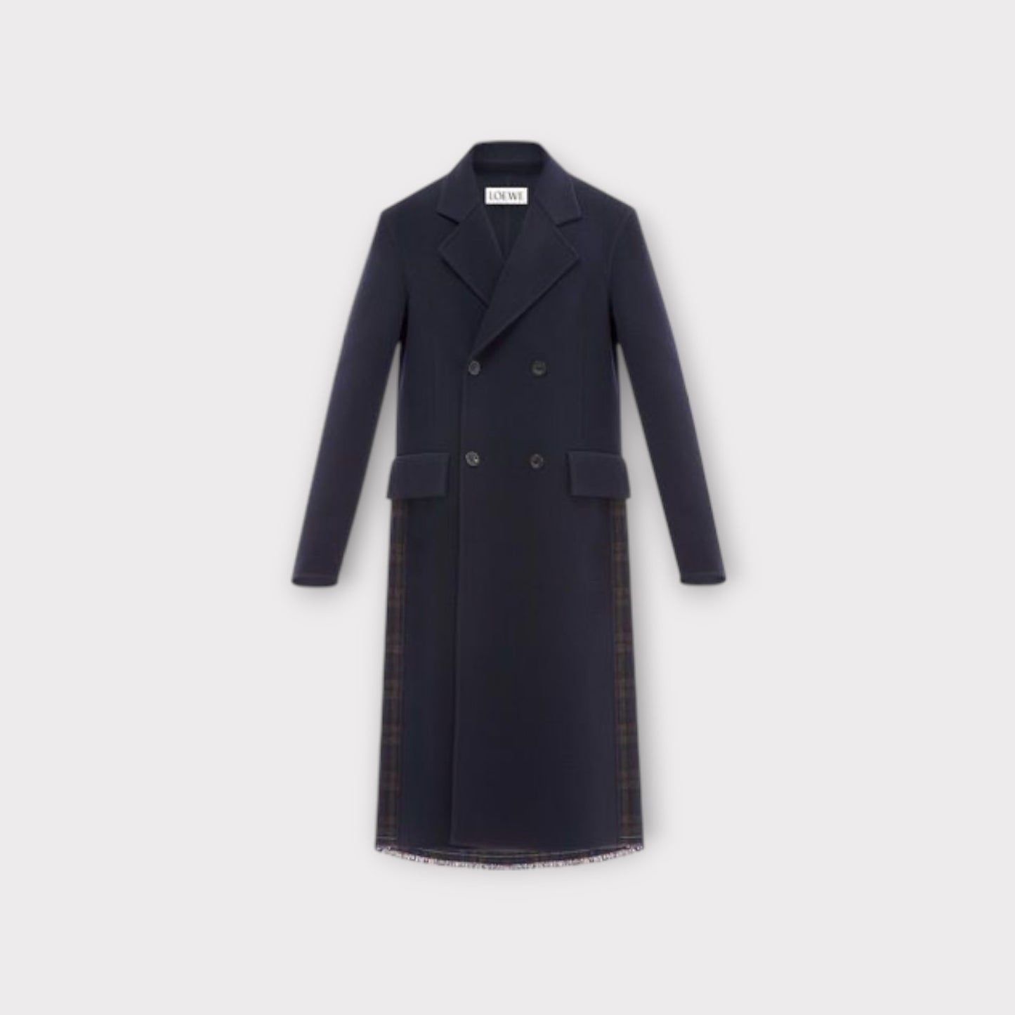 Loewe Checked Long Coat