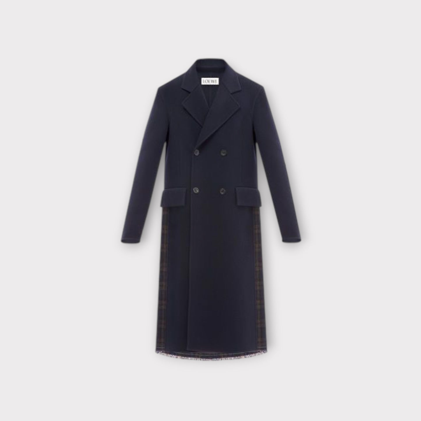 Loewe Checked Long Coat