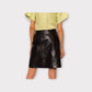 Bottega Veneta Lamb Leather Semiplonge Skirt