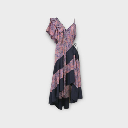Loewe Asymmetric Paisley Ruffle Dress