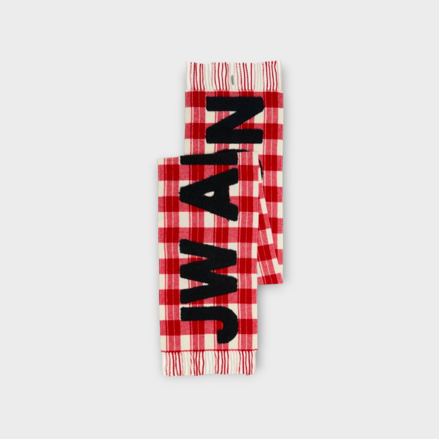 JW Anderson Fil Coupe Logo Scarf