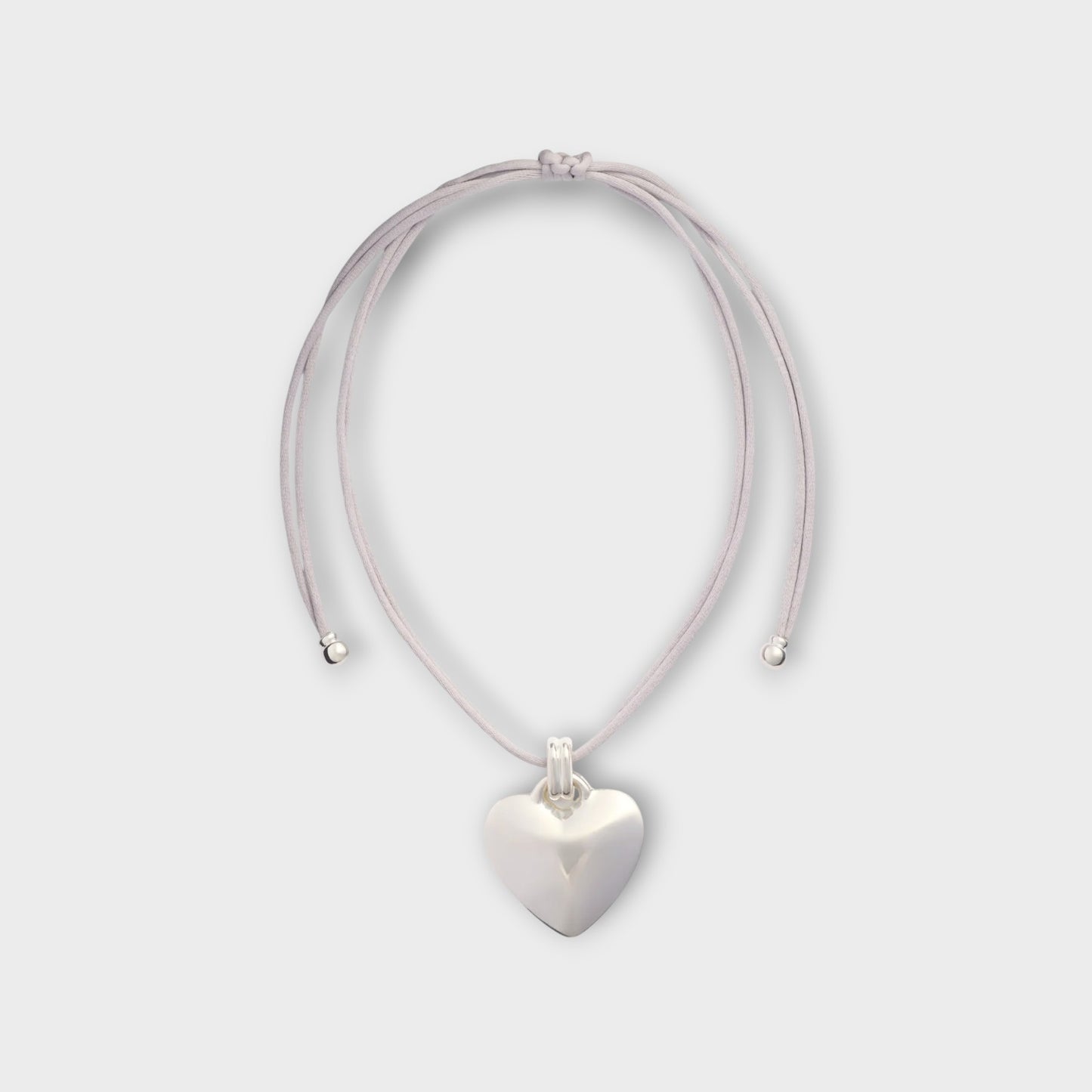 Patou Heart Ribbon Necklace