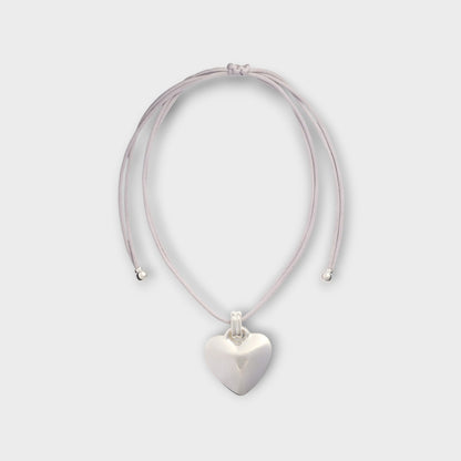 Patou Heart Ribbon Necklace