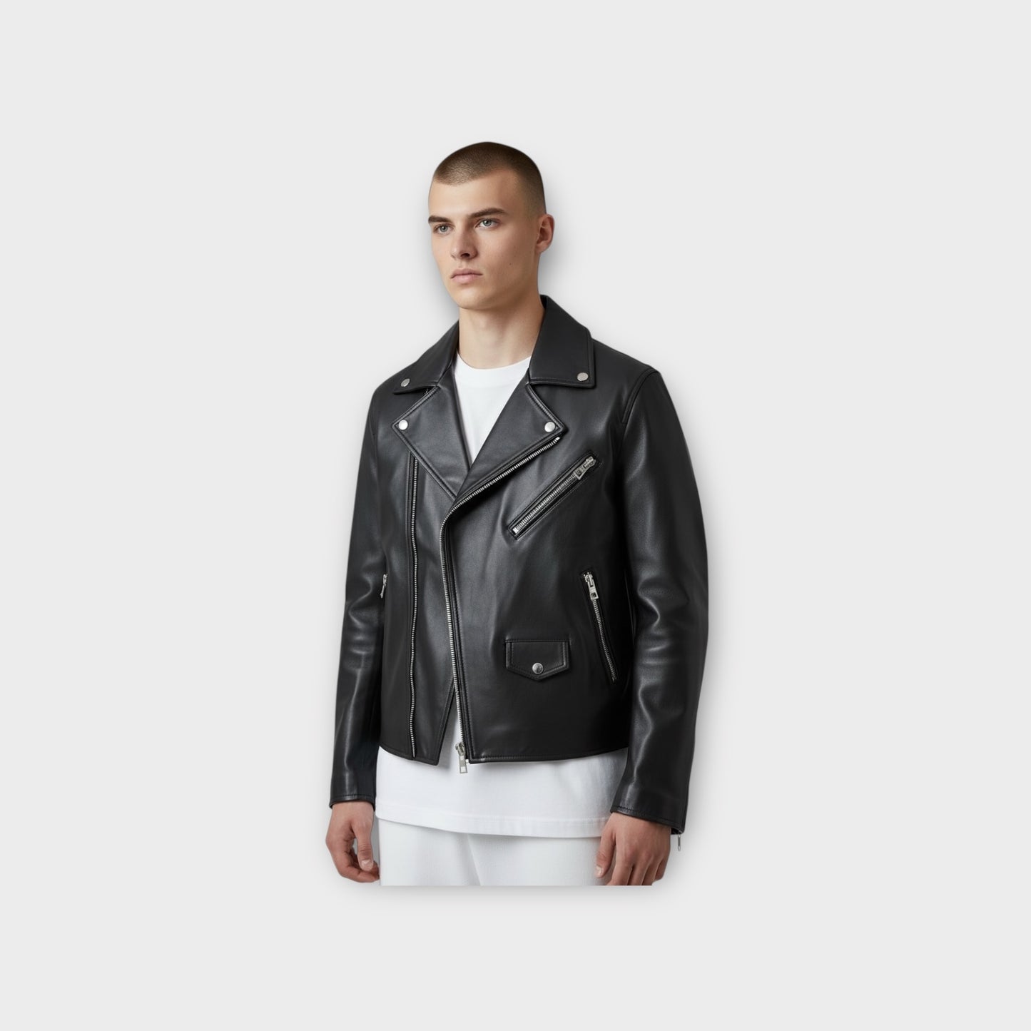 Loewe Nappa Leather Biker Jacket