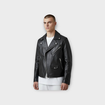 Loewe Nappa Leather Biker Jacket