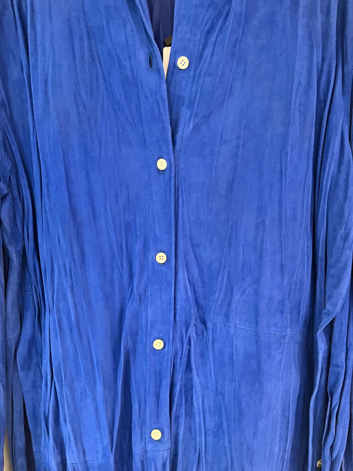 Loewe Suede Crinkle Asymetric Shirt