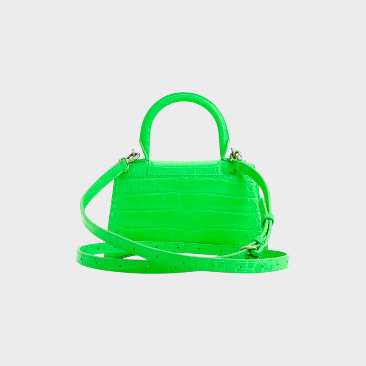 Balenciaga Croc Embossed XS Hourglass Bag