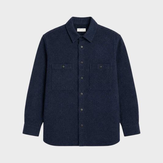 Dries Van Noten Cromo Wool Overshirt