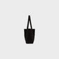 Raf Simons Tote Bag, Black, Cotton Denim Top Handle Bag w/ Badges