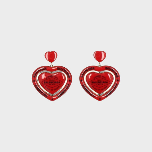 Balenciaga Casino Earp Heart Earring