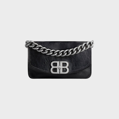 Balenciaga BB Calfskin Flap Envelope Small Bag