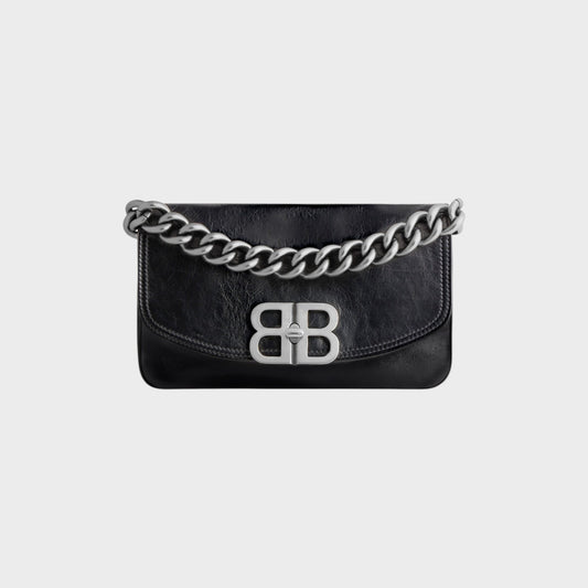 Balenciaga BB Calfskin Flap Envelope Small Bag