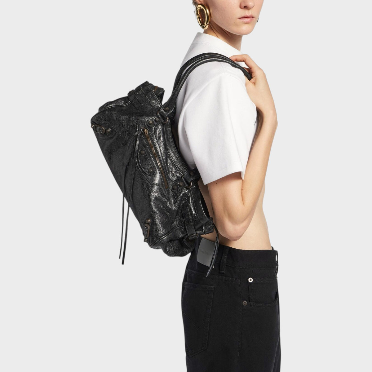 Balenciaga Le City East West Calf Leather Bag