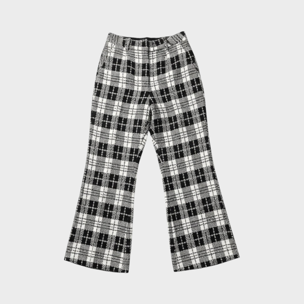 Balenciaga Silk Sequins Check Pants