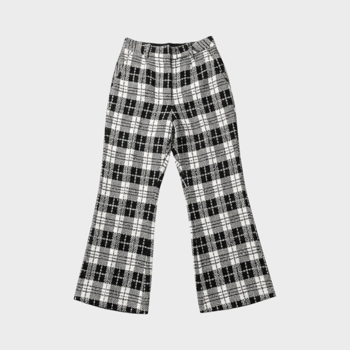 Balenciaga Silk Sequins Check Pants