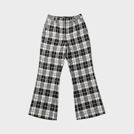 Balenciaga Silk Sequins Check Pants