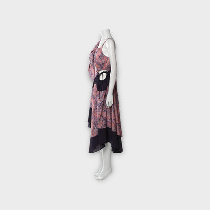 Loewe Asymmetric Paisley Ruffle Dress