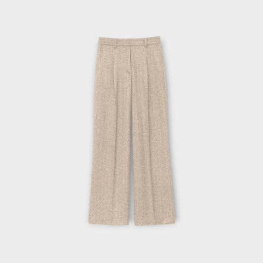 Iris von Arnim Venia Wool & Silk Herringbone Pants