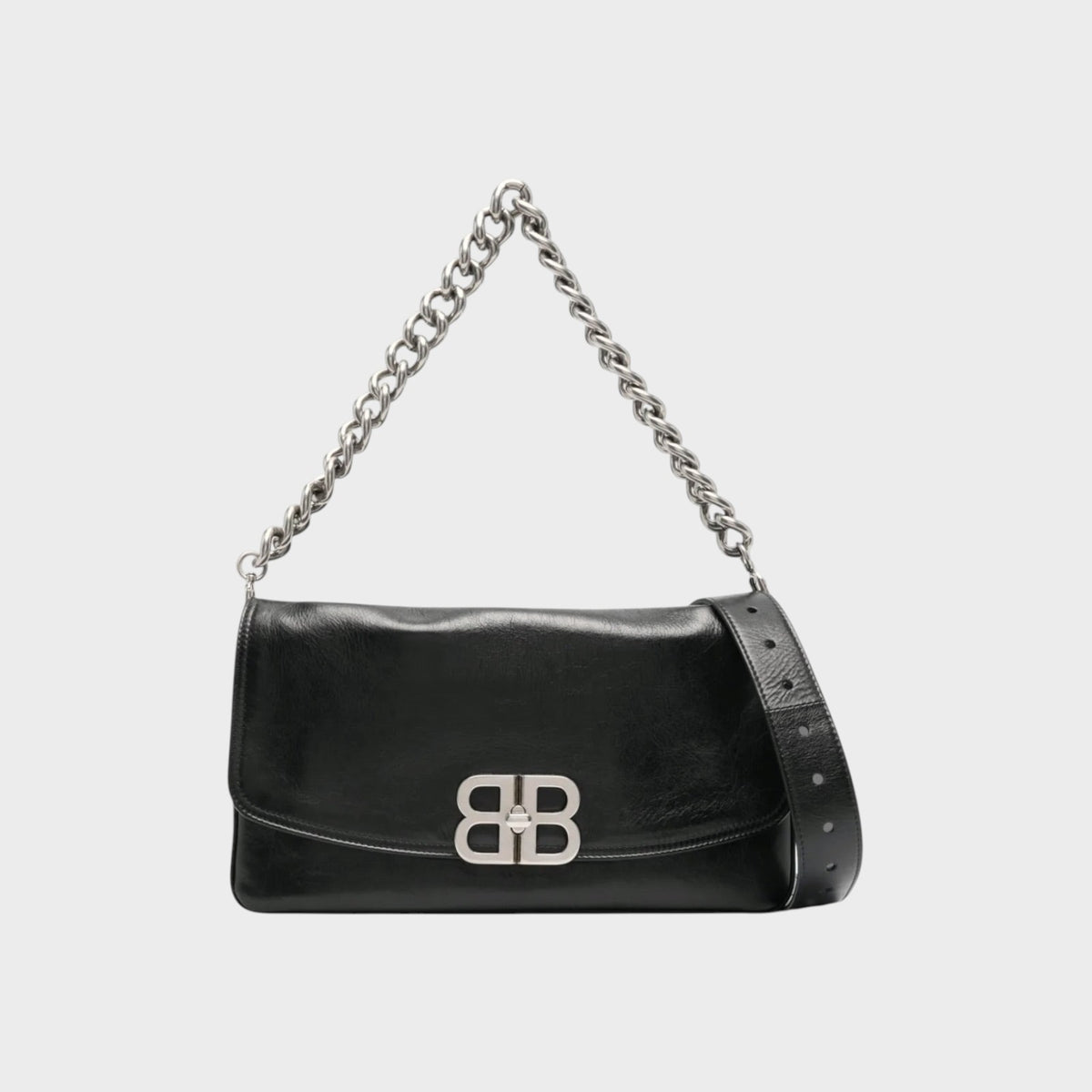 Balenciaga BB Calfskin Flap Envelope Small Bag
