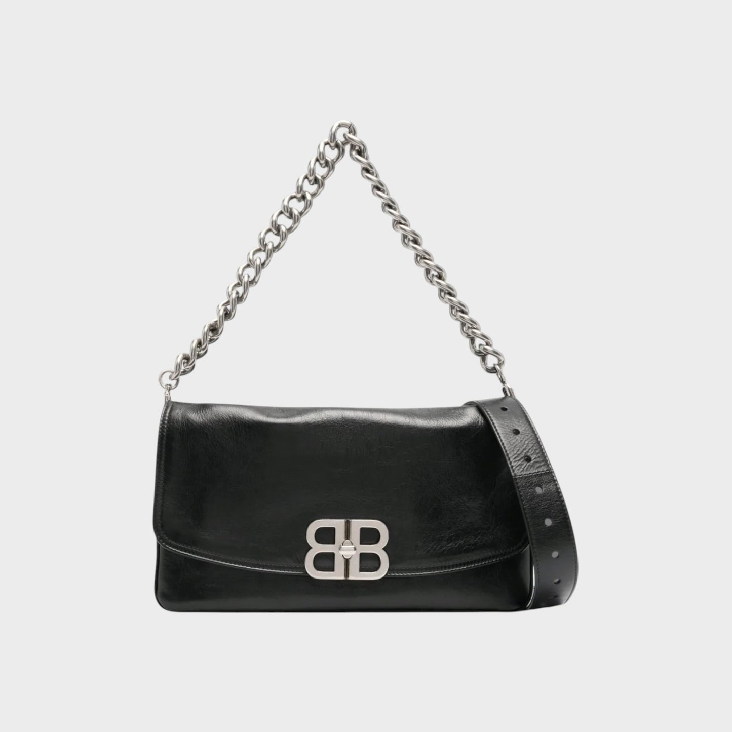 Balenciaga BB Calfskin Flap Envelope Small Bag