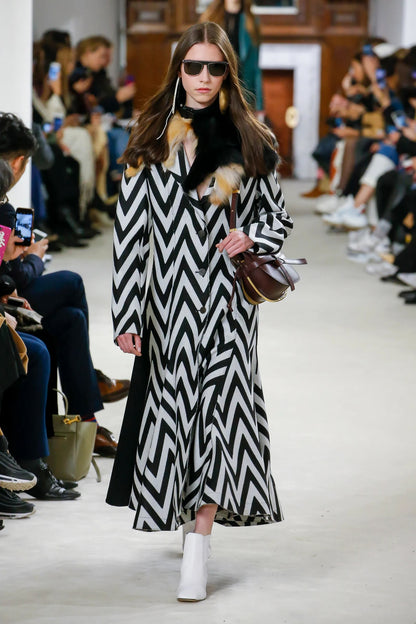 Loewe Fox Fur and Python Collar
