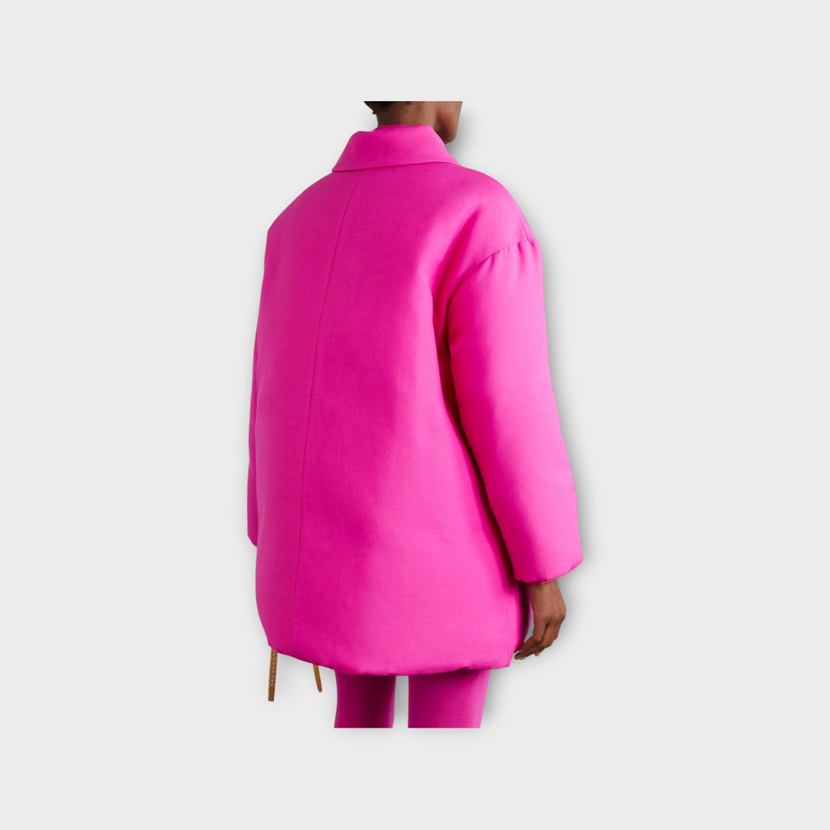 Valentino Wool & Silk Couture Piumino Puffer Coat