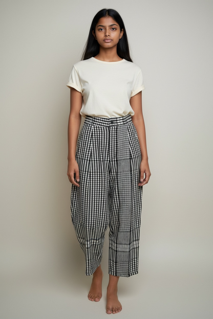 Loewe Cotton Check Carrot Pants