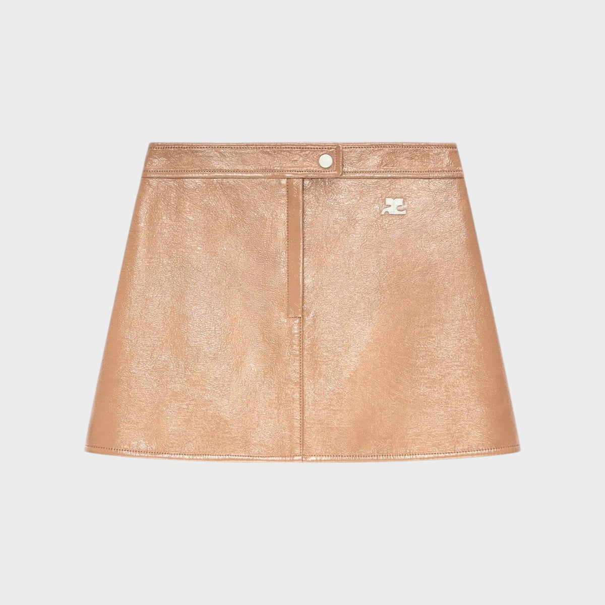 Courrèges Reedition Vinyl Mini Skirt
