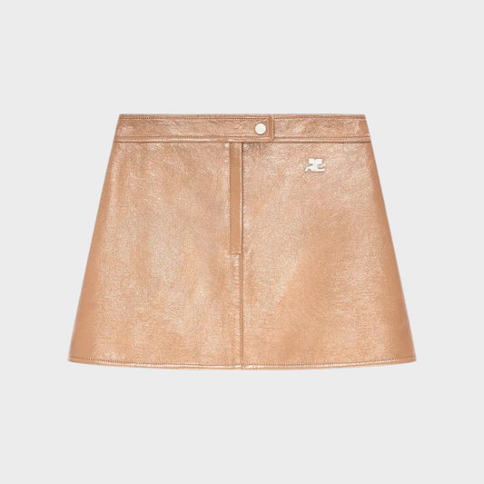 Courrèges Reedition Vinyl Mini Skirt