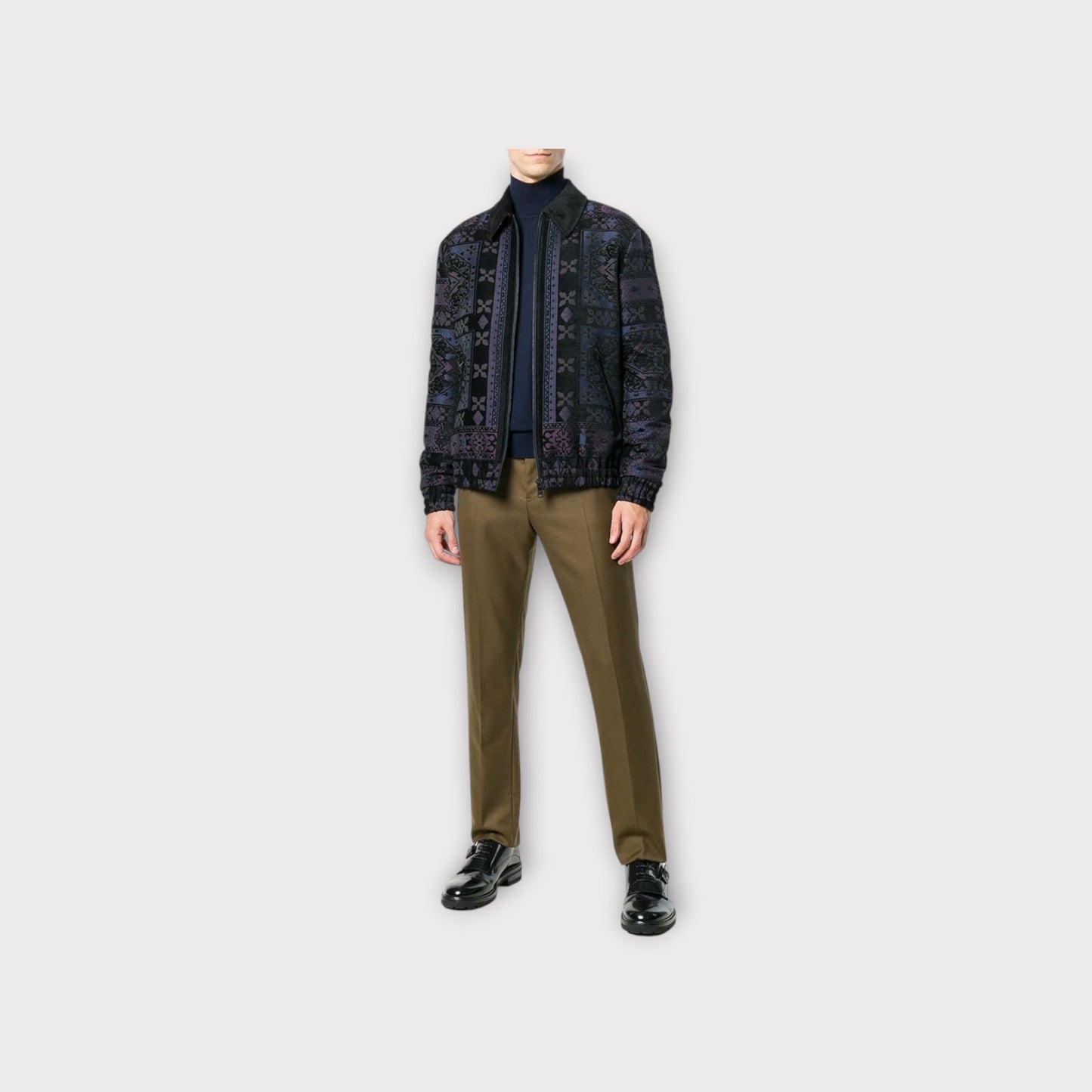 Etro Intarsia Carpet Bomber