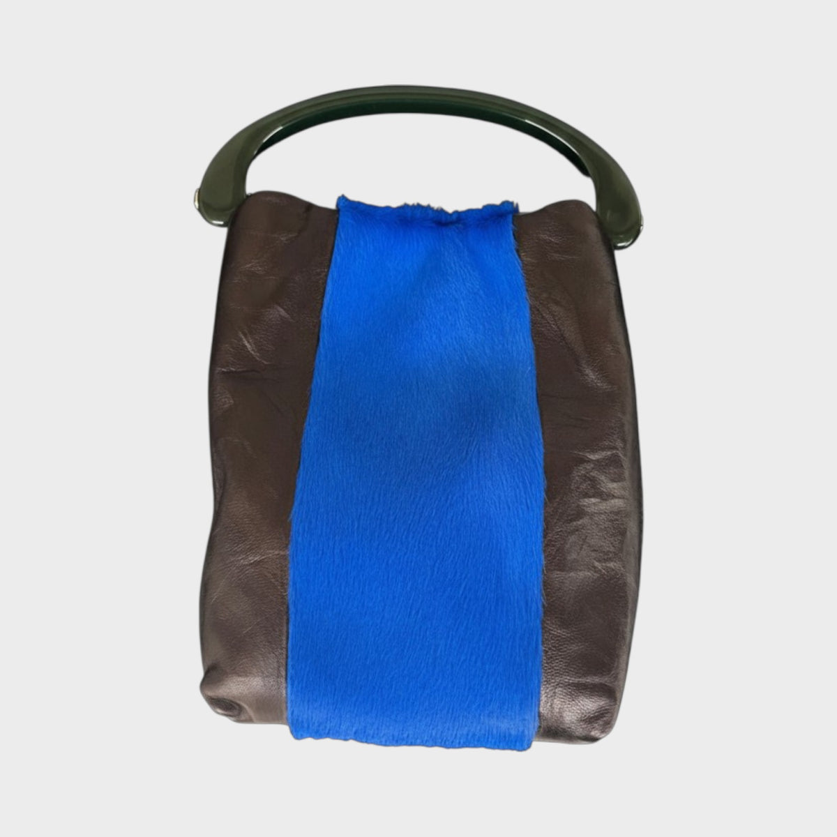 Dries Van Noten Small Crispino Leather Resin Bag