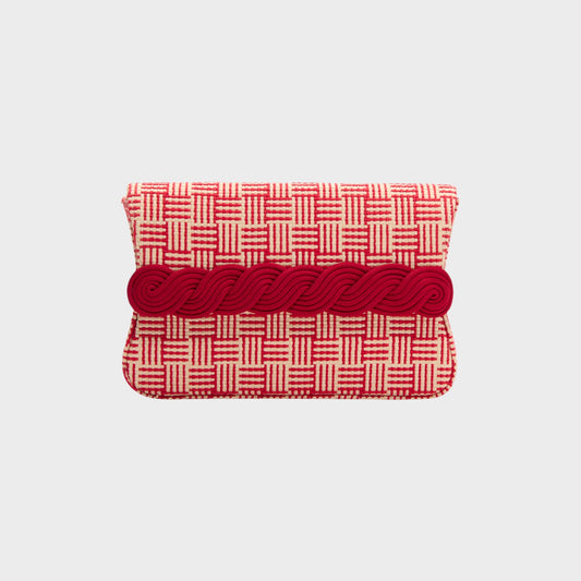 Destree Gerrit Straw Small Clutch Bag