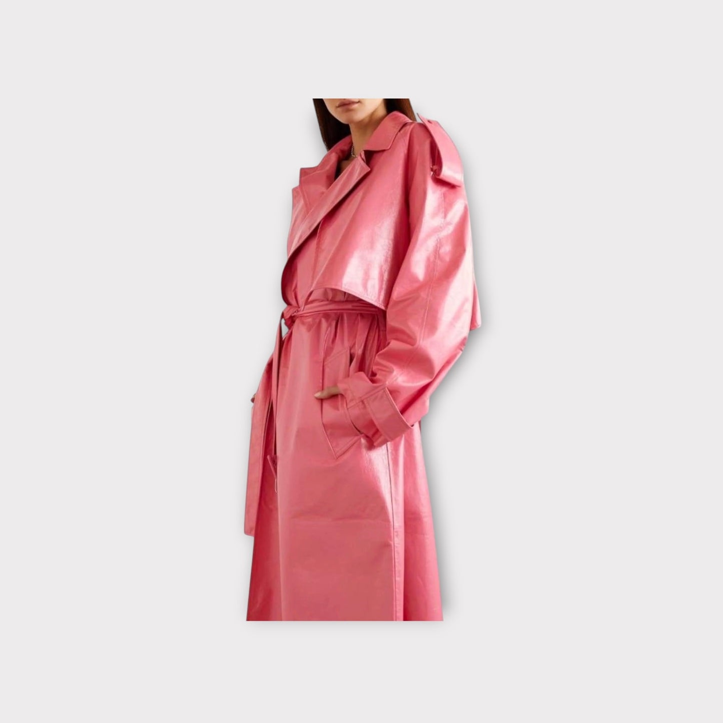 Bottega Veneta Lambskin Trench Coat