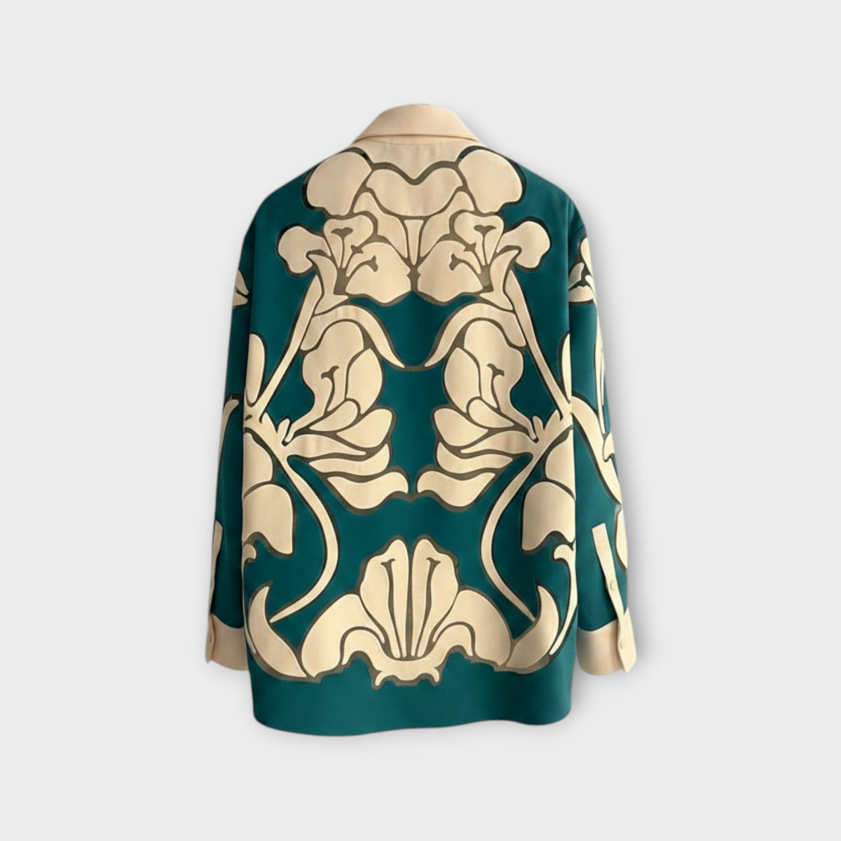 Valentino Wool & Silk Tulle Illusion Shirt