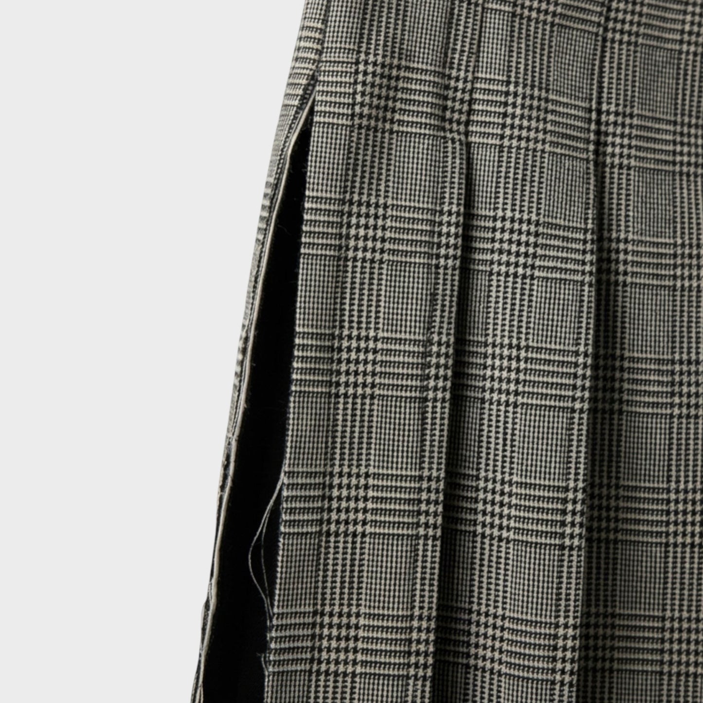 Comme des Garcons Wool Glen Check Skirt