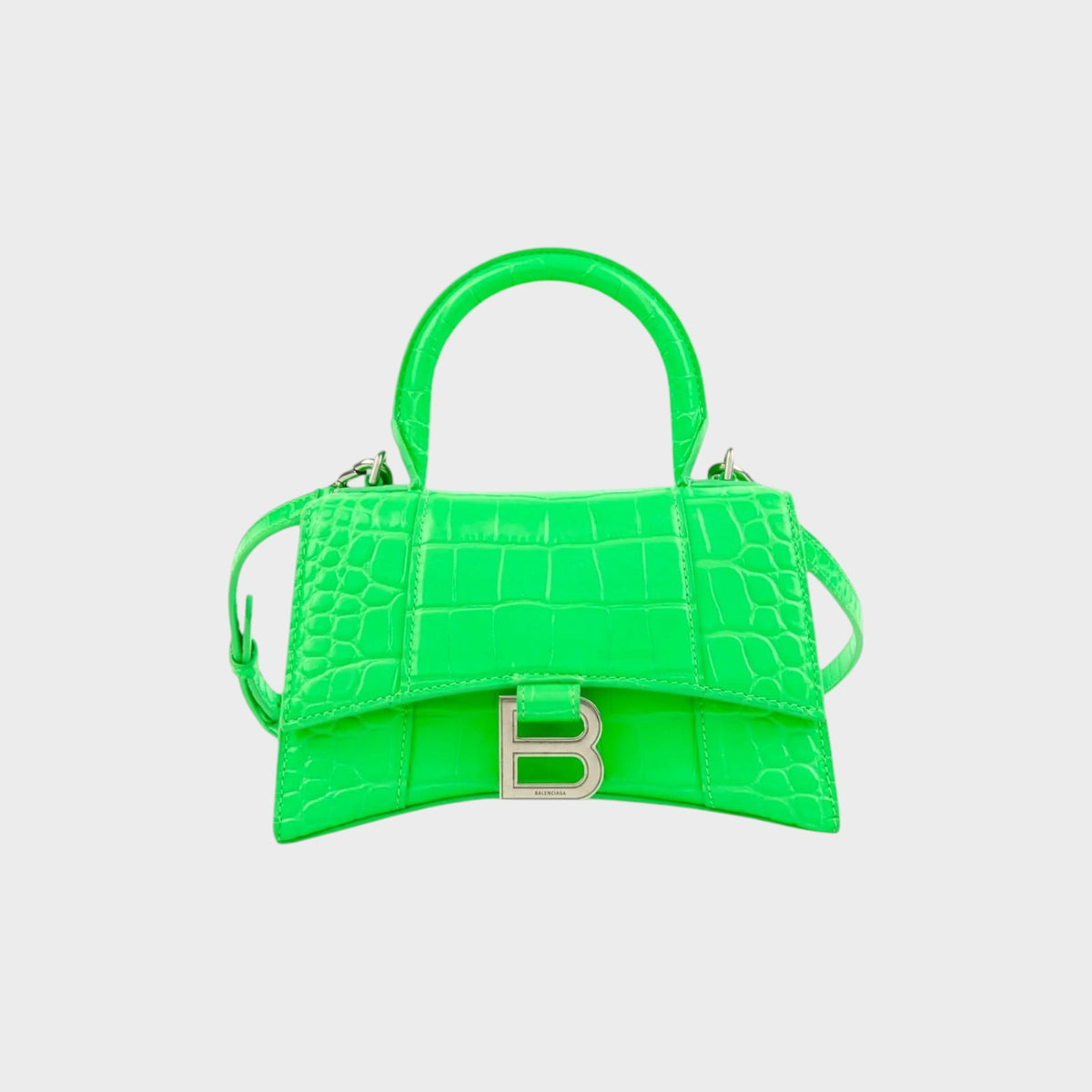 Balenciaga Croc Embossed XS Hourglass Bag