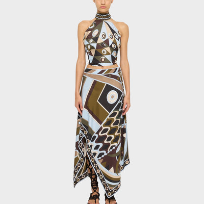 Pucci Silk Scarf Long Skirt