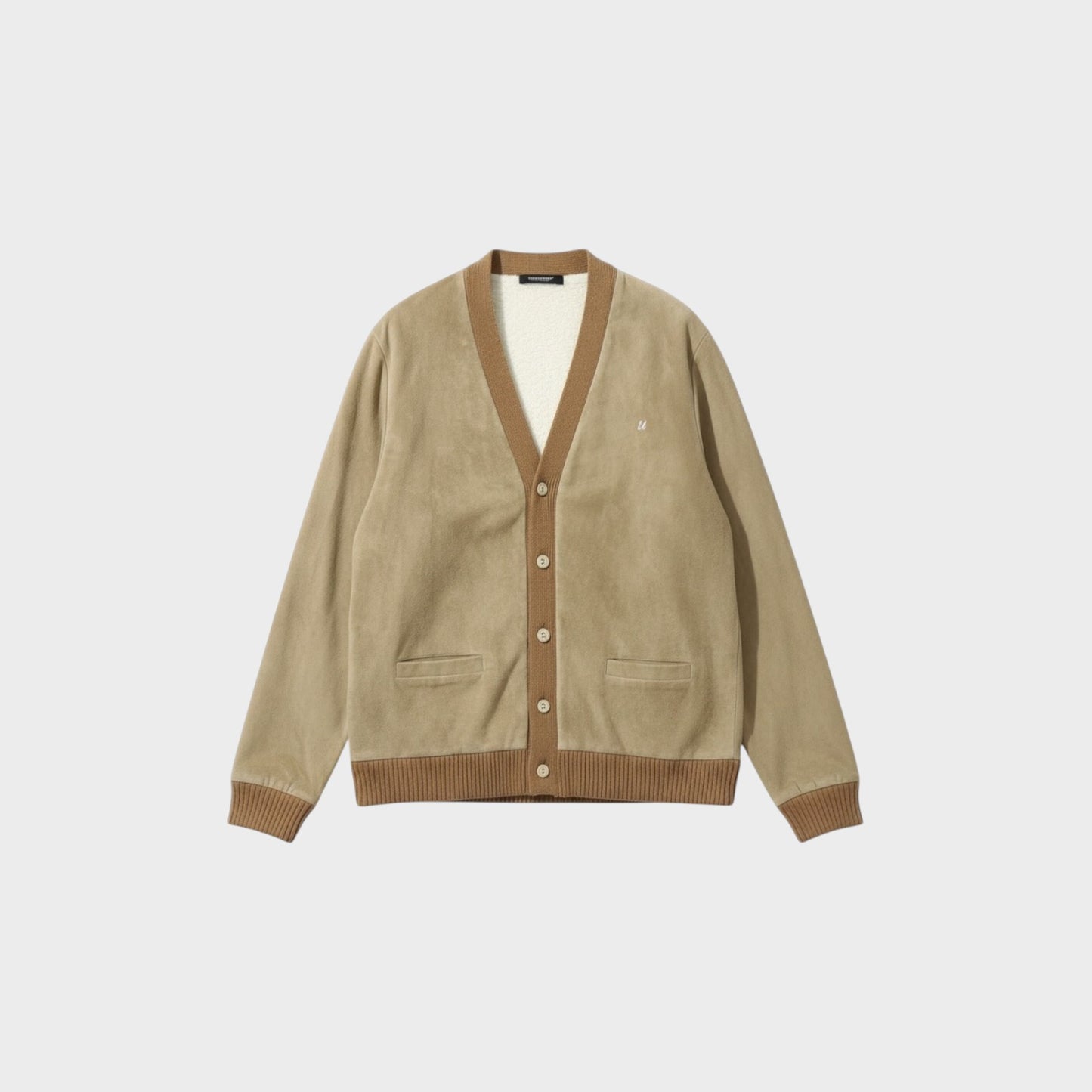 Undercover Suede and Wool Cardigan