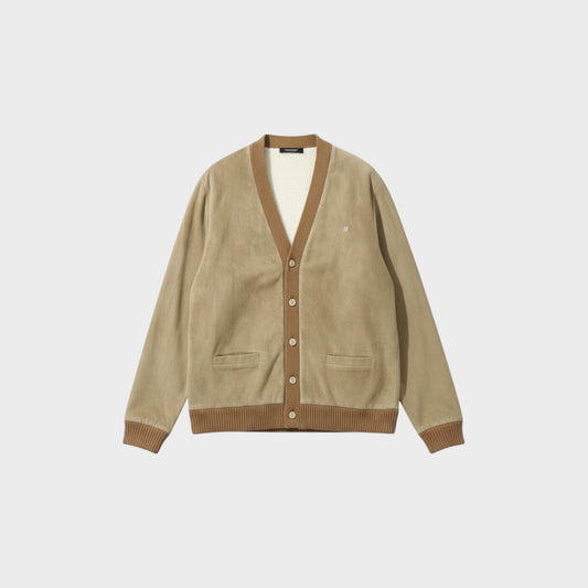 Undercover Suede and Wool Cardigan