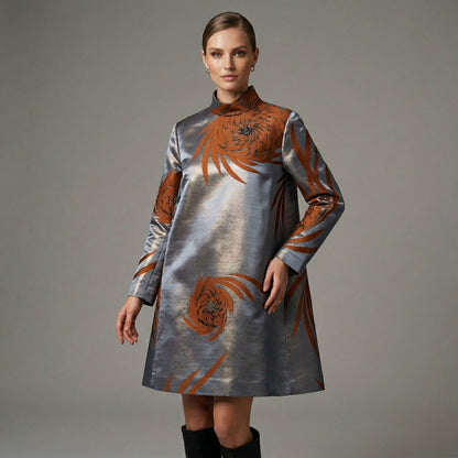 Undercover Metallic Satin Dress