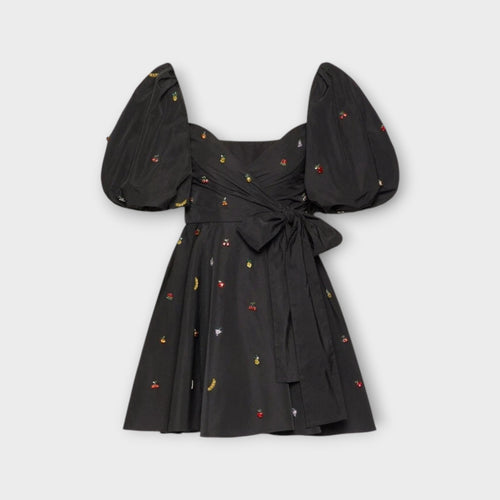 Valentino Fruit Crystal Embroidery Dress