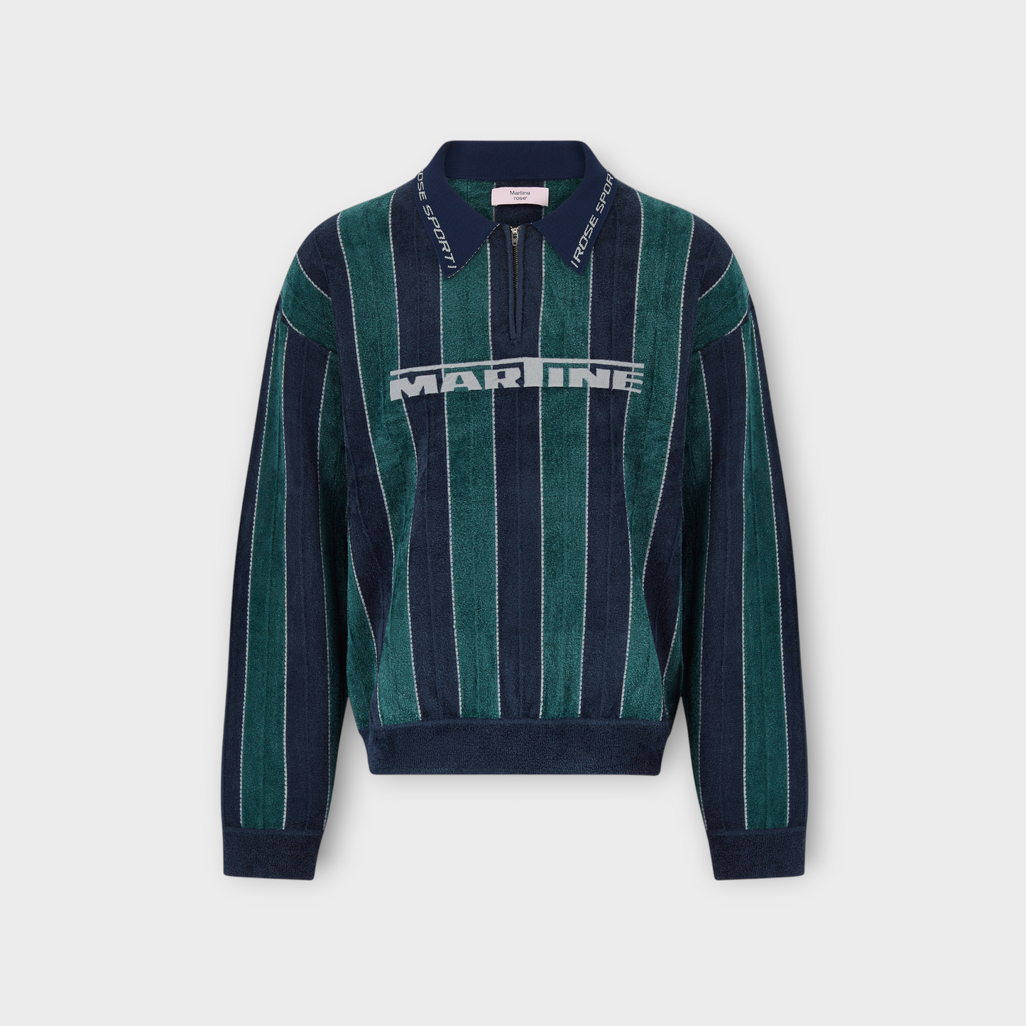 Martine Rose Sporty Striped Polo