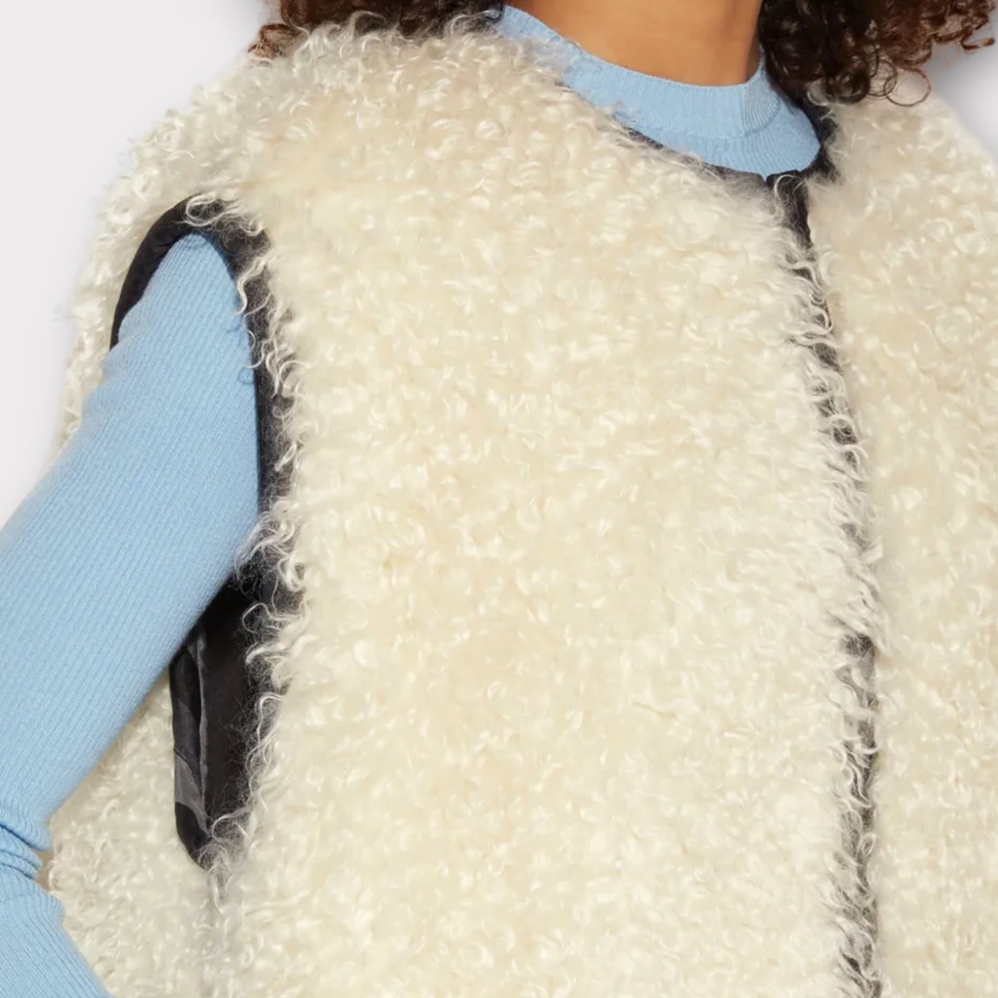 Emilio Pucci Faux Fur Crew Gilet