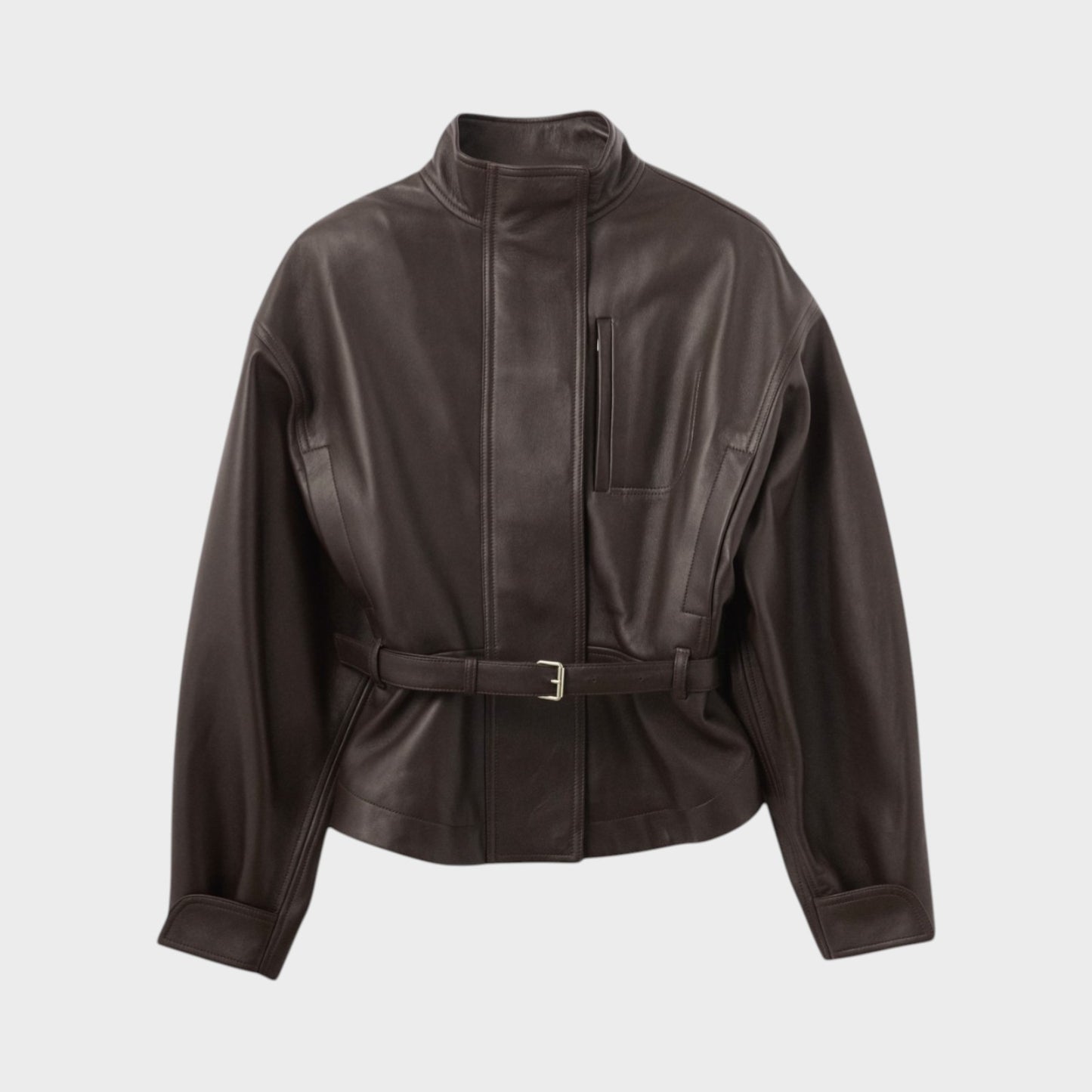 Jacquemus Ciro Leather Belted Jacket