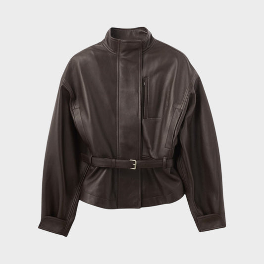 Jacquemus Ciro Leather Belted Jacket