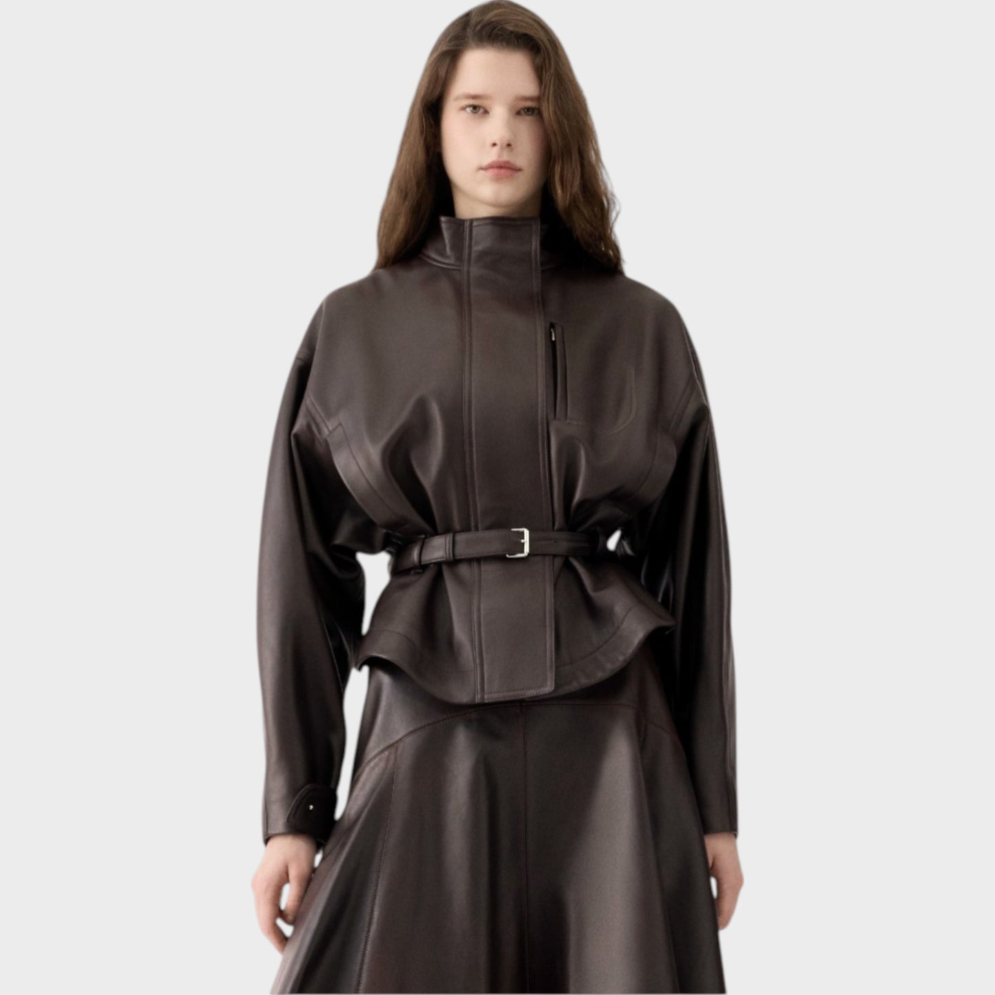 Jacquemus Ciro Leather Belted Jacket