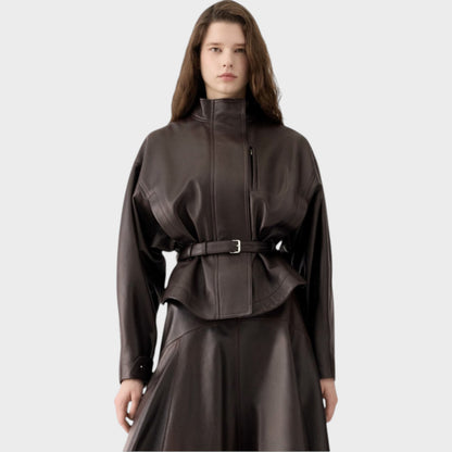 Jacquemus Ciro Leather Belted Jacket